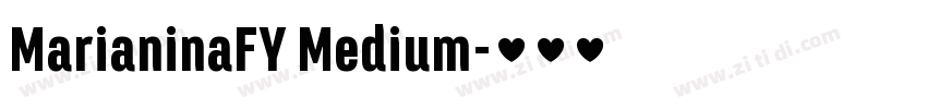 MarianinaFY Medium字体转换